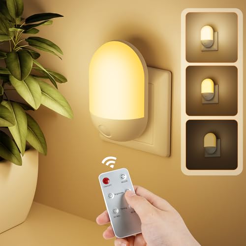 Detake Luce Notturna per Bambini con Telecomando, 3 Livelli di Luminosità Regolabili, Funzione Timer 30/60 Minuti, Luce Calda e Fredda Modalità per Bambini per Camera da Letto, Corridoio, Cucin - Design e materiali