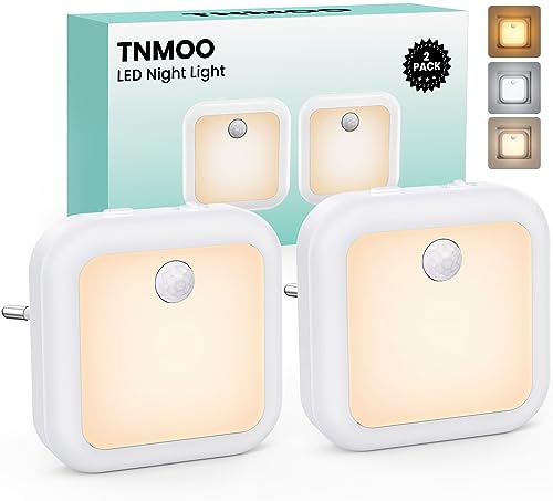 Luce Notturna da Presa, [2 Pezzi] Luce Notturna Bambini con Sensore di Movimento, 3 Modalità e Dimmerazione Continua, Luce Notturna LED per Cameretta,Scale, Camere da Letto, Corridoio, Soggiorno - Design e materiali