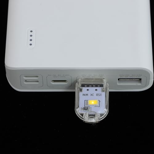 MUELODSIC Luce Notturna USB Portatile 8 Pezzi Lampada a Basso Consumo per Illuminazione Ambientale in Casa Auto e Ufficio Alimentazione USB Compatibile Power Bank e Laptop - Dettaglio recensione 4